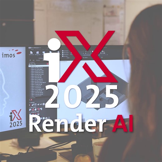 New with iX 2025: iX Render AI – Easily & quickly visualize your CAD designs! Imagine turning your CAD designs into vibrant, photorealistic images within seconds. With iX Render AI, the new feature in iX 2025, this becomes reality! You’re working on a design, and with just one click, the AI transforms your creations into stunning room views. Materials, lighting, perspective – everything is automatically interpreted and perfectly staged. The AI even adds matching decorations to make your visualiz