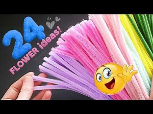 Unbelievably Easy! 😍 24 AMAZING Handmade Flowers Made From Pipe Cleaners & Chenille Stems! Aimee DIY