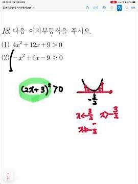 Quadratic Inequalities Basics 18