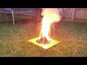 Volcano model with real-fire eruption - Year 4 science project - Part 2