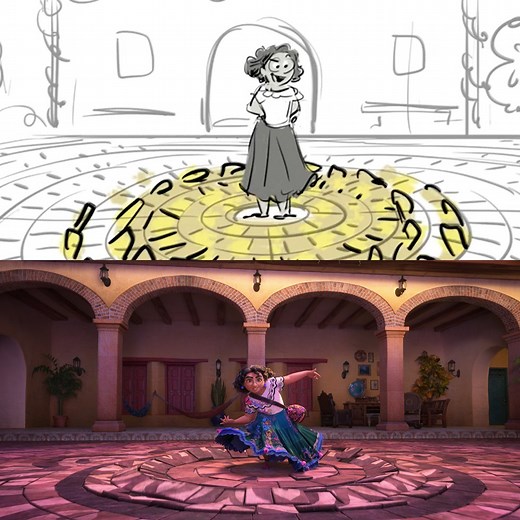 Meet the fantastical, magical Madrigals in this storyboard side by side! 🎨: Jason Hand, Head of Story #Encanto | Walt Disney Animation Studios