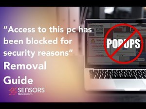 “Access to this pc has been blocked for security reasons” Virus Removal