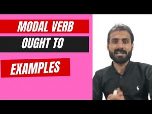 How to use "ought to" in English grammar |modal Verb ought to | English grammar lesson