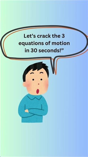 3 equation of motion class 10 derivation || #icseclass10 #physics #shorts #boards2025 #science