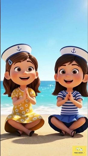 🎶🎶“A Sailor Went to Sea 🌊 | Fun Kids Hand-Clapping Song | 3D Animated Shorts”🍭🍭🍭