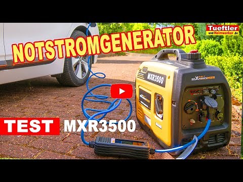 Emergency power generator charges electric car - Test 3300W gasoline generator maXpeedingrods MXR...