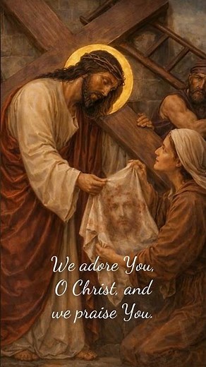 The Sixth Station: Veronica Wipes the Face of Jesus ✝️