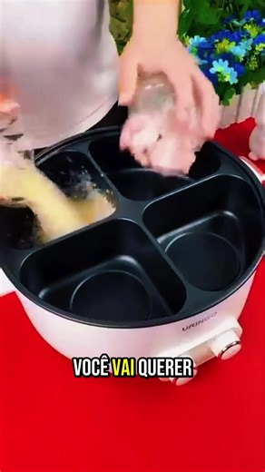 Panela Elétrica que transforma sua cozinha! Os 4 compartimentos permitem preparar refeições completas com muita praticidade! 🍜 👉 Veja todos os detalhes!