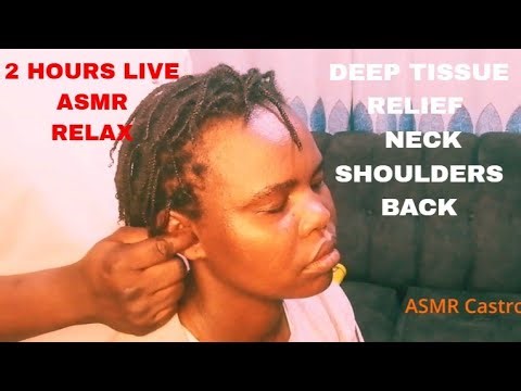 💆🔥 ASMR| 2 Hours Deep Tissue Neck, Shoulder, Back Massage, Head Massage for Sleep