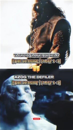 Thorin Oakenshield Vs Azog The Defiler#the hobbit#thorinoakenshield#Azog#viral_reels_shorts#editing.