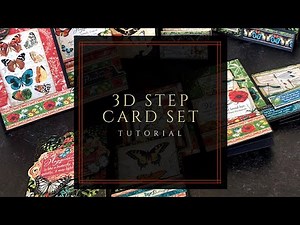 3D Step Card Set Tutorial - Featuring Nature Notebook