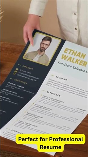 🚀 Best 5 Color Theme CV Templates – Canva Editable! #reels #templetes #fun #funny