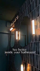 Elevate your modern bathroom with sophisticated Faro lighting fixtures! Their subtle elegance provides the perfect illumination for your daily prep while maximizing your visibility. 💡 | Landlite Designer Lightings