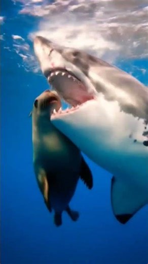 Shark vs Seal: The Ultimate Ocean Chase 🦈🌊#DreamScreenAI