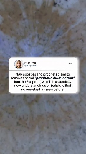 Leaders in this movement teach that present-day apostles and prophets receive prophetic illumination when reading Scripture. They claim that as they read a verse or passage, a kind of “light bulb” moment occurs, revealing new insights no one has seen before. They insist their teachings are based on Scripture, yet, in practice, they introduce new meanings that go beyond sound biblical interpretation. Comment LINK and I’ll send you the full video. #SpiritualAbuse #Discernment #Theology #Doctrine #