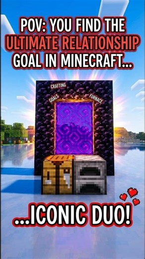 "POV: You’ve found the perfect couple in Minecraft"