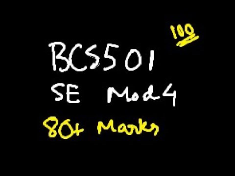 SE/SEPM MODULE 4 BCS501 Software Engineering and Project Management | 22 Scheme VTU 5th SEM CSE