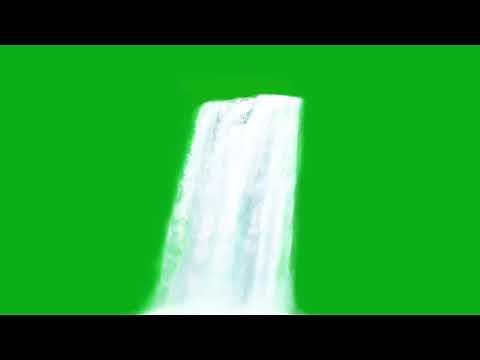 Green Screen Waterfall No Copyright Video Footage | Heavy Waterfalls Green Screen Background