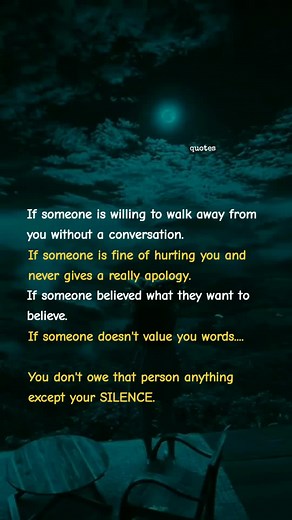 Silently Walking Away Quotes
