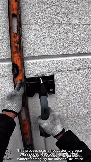 Styrofoam Grooving Work Tool Using EPS Hot Cutter Tool #worktool