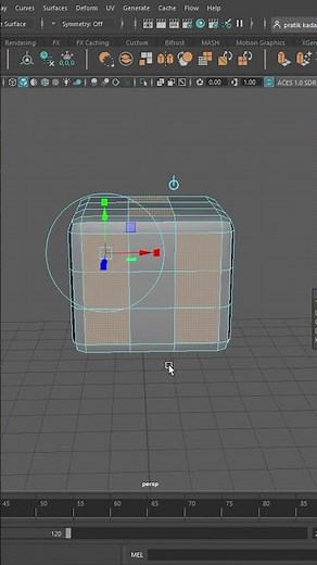 3d cube in Autodesk Maya #3dartist#maya3d #maya #beginners #maya3danimation #tutorial #autodeskmaya