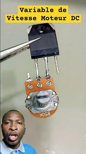 Variable de Vitesse Moteur DC de forte puissance avec un Transistor TIP122 et un Potentiomètre 50K