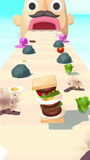 Burger Yummy Sandwich Runner #57 #fun #sandwichrunner #mobilegame #shorts #burger