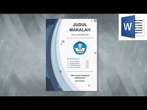 Cara Membuat Cover Makalah yang Menarik di Microsoft Word | Cover Eps. 7