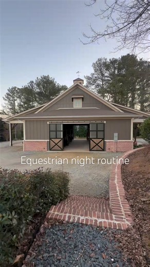 Equestrian night routine! #horse #equestrianjourney #horseriding #equestrian #viralshort
