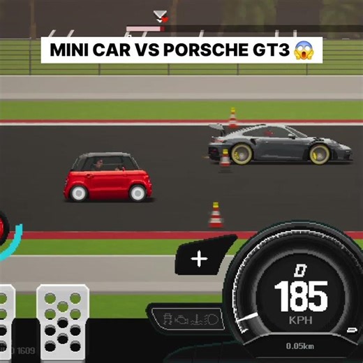 Porsche GT3 RS vs MINI CAR 😱 #apexracer