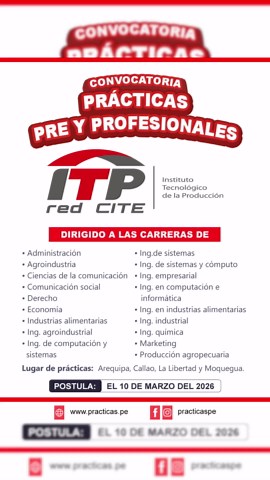 Prácticas 2026 en ITP: Oportunidades y Beneficios