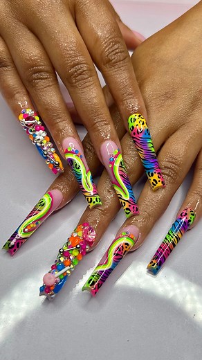 Brittany on Instagram: "Pop Out, New Nails, New Jewelry 🔥😍🔥 • Acrylic Powder: P02 #SAVAGE Pigments, Gel Liners, & Supreme Gloss All From @2guysnailofficial • Use Code KinggB10 for Money Off 🤑 • Don’t forget to hit that ❤️ and follow! • #nailsdone #nailsphilly #blacknailtech #philadelphianails #phillyblacknailtech #nailsofinstagram #nailart #naildesigns #naillove #nailgasm #longnails #shortnails #explorepage #reels #frenchmanicure #viral #nails2inspire #nails4today #nailinspiration #nailinspo