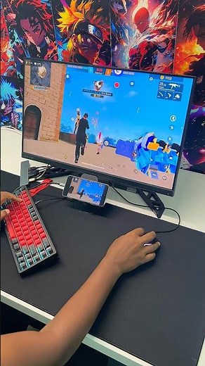 Mobile to Pro Setup!🔥Keyboard + Mouse Free Fire Gameplay | GG Mouse Pro Screencast on Monitor🎮📱