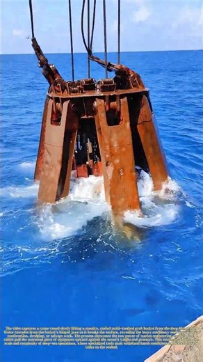 Rising From the Deep: How a Giant Grab Bucket Emerges From the Ocean Floor