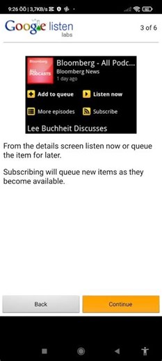 Google Listen (Google Labs)