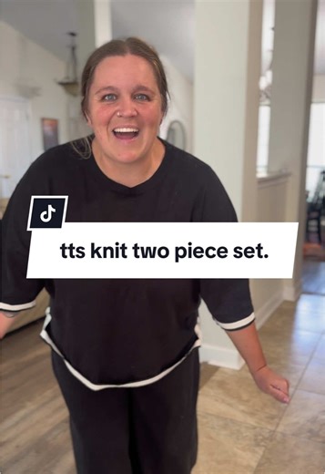 i might have grabbed this wet out of the washing machine to share the sale. 😆 #tiktokshopcreatorpicks #knit #twopieceset #fallootd #fallfashion