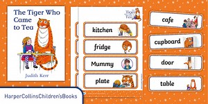 The Tiger Who Came to Tea Word Cards