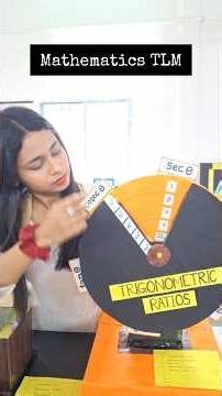 Mathematics TLM on Trigonometric Ratios 👩‍🏫 #tlmideas #models #teachinglife #explore #bed4thsemester