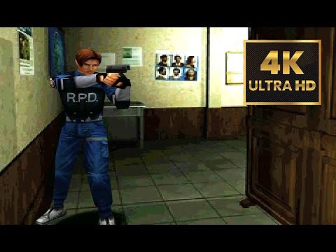 Resident Evil 2 4k 60 FPS Remastered Gameplay Duckstation + Reshade | PS1 Emulator