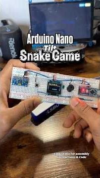 Snake Game build on an Arduino Nano and Gyroscope Module. Link in Bio to build your own.