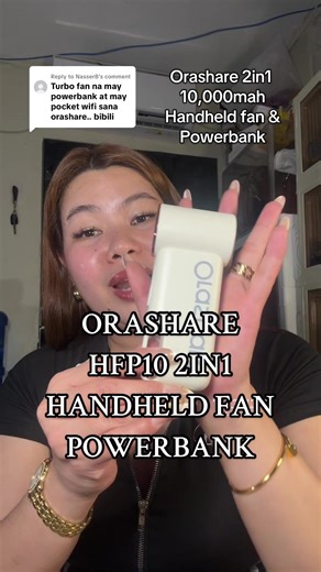 Oras Share HFP10: Handheld Fan and Powerbank 2-in-1