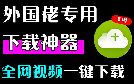 外国佬专用下载神器，全网视频一键下载！