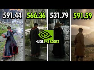 Best NVIDIA Driver for Hogwarts Legacy – 566.36 vs 591.44 vs 531.79 vs 591.59 FPS Comparison