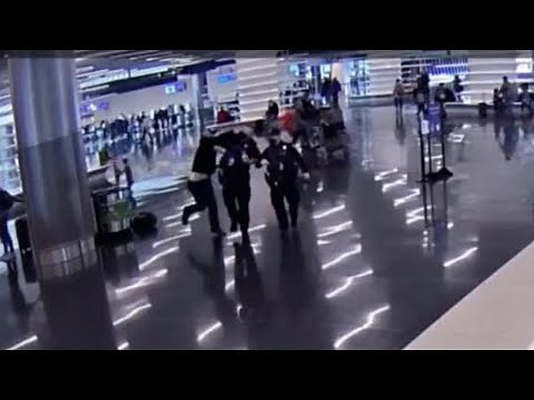 Shocking video shows officers attacked at SLC Int'l Airport