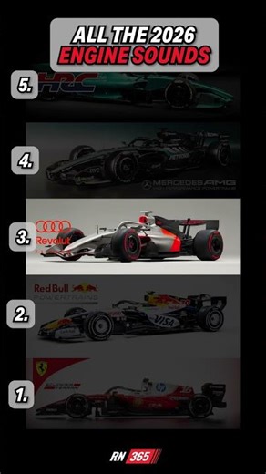 All The 2026 F1 Engine Sounds #f1 #formula1 #rn365