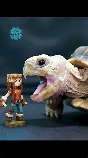 THIS MINECRAFT PLAYER GETS EATEN WHOLE BY A GIANT TORTOISE #Minecraft #Funny