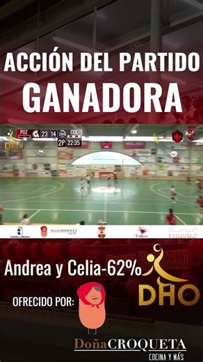 LA PARADA, ASISTENCIA Y GOL DE ANDREA Y CELIA SE HACE CON LA ACCIÓN DOÑA CROQUETA DE #DHO #shorts