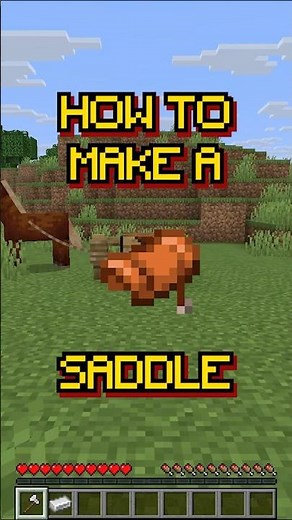 Minecraft: How to make a Saddle | Recipe 138