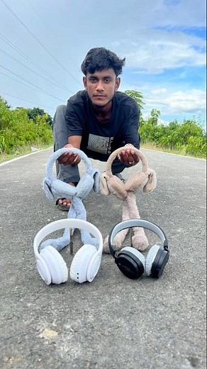 2 Small Earmuffs And 2 Bluetooth Headphones Unboxing Review |