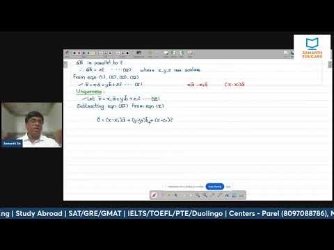 Vector Theorems Explained L2 | Std 12 Maths Maharashtra Board | Samarth Sir